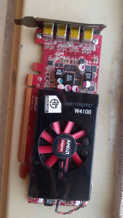 AND FIREPRO W4100 2 GB DDR5  WITH APDAPTER