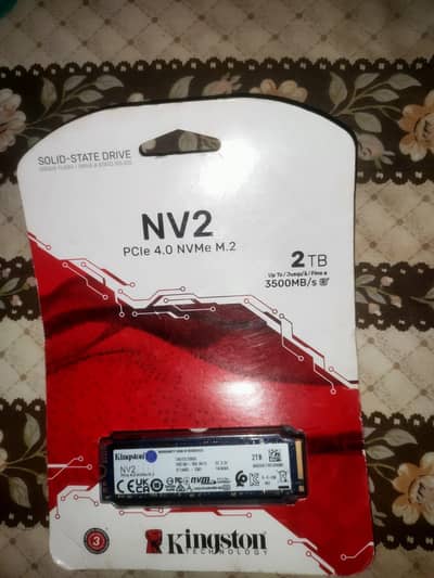 Kingston NV2 2TB NVMe SSD — Brand New Sealed Pack