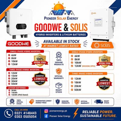 Goodwe / SOLIS Hybrid 6KW 8KW 10KW 12KW 15KW 20kw 50kw available