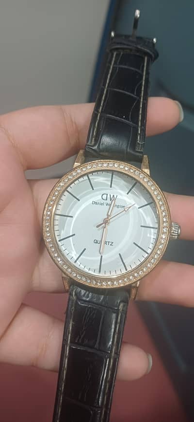 Daniel Wellington watch with black strap