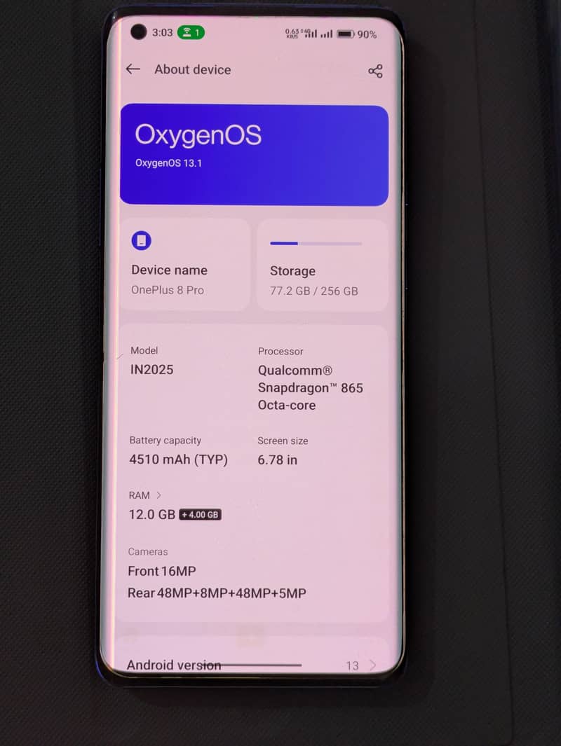 One Plus 8 Pro 8