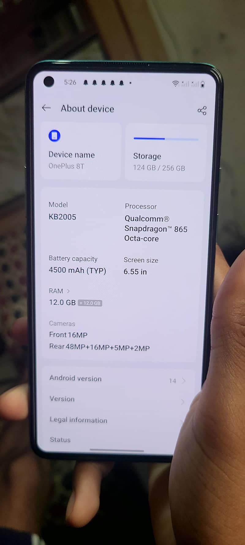 One Plus 8T 0