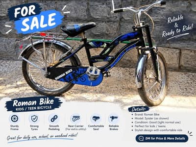 Roman Bike Spider Bicycle – Kids/Teen Bike