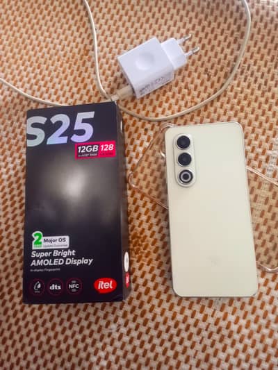 itel s25 all ok box charge 6-128 indisplay finger
