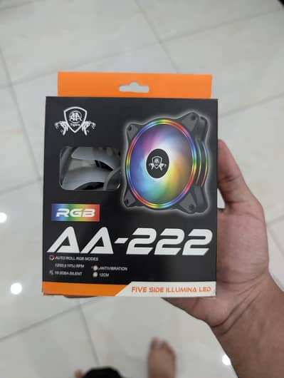 2 AA-222 FIVE SIDE RING STILL RGB CASE Fan