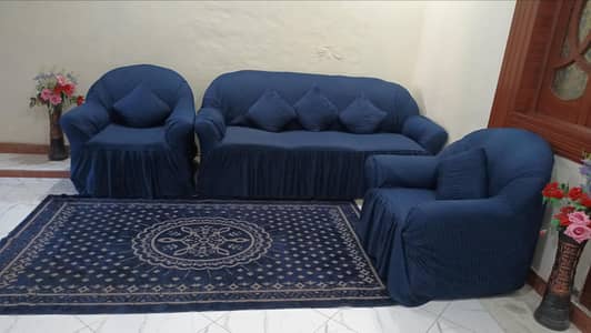 3 Seater + 1 Seater + 1 seater sofa Set 
