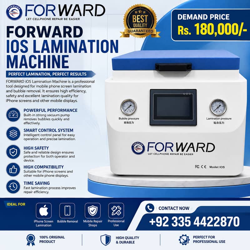 FORWARD iOS Lamination Machine |  Screen Laminator 1
