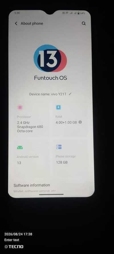 Vivo Y21T