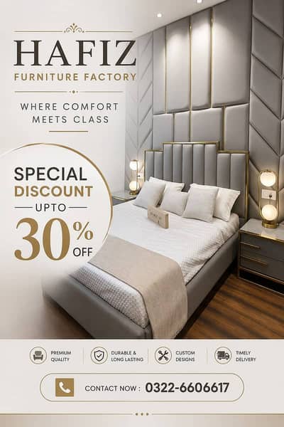 King Size Bed / Double Bed / Bedroom Set / Wooden Bed / Queen Size Bed