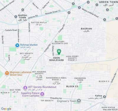 5 MARLA LIKE BRAND NEW LOWER PORTION FOR RENT IN EDEN BOULEVARD HOUSING SOCIETY COLLEGE ROAD LAHORE.