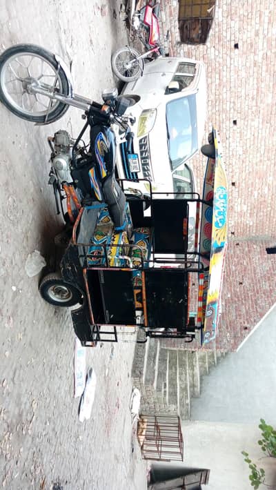 Chingchi rickshaw for urgent sale location Lahore all ok hy model 24