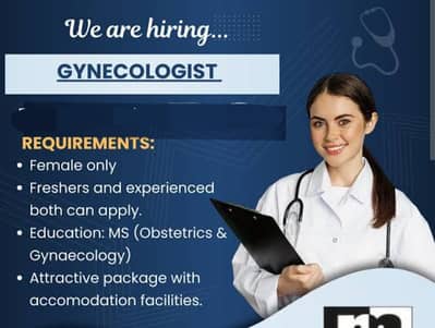 We are looking for female gynecologist ultra sound specialists