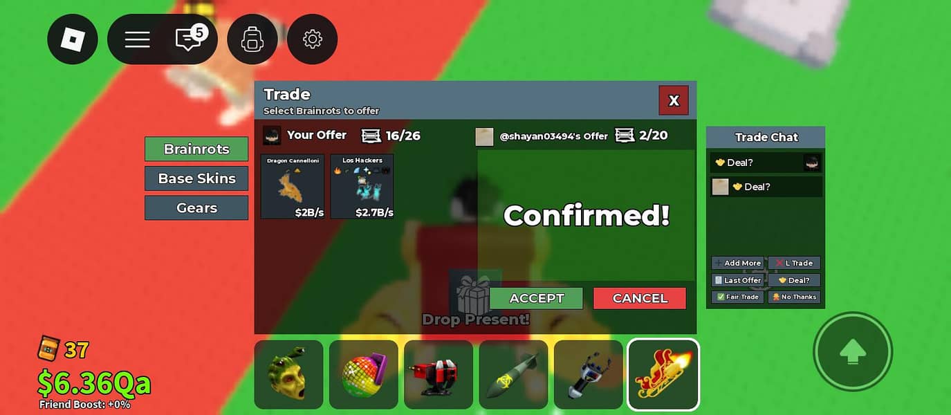 Got scripted by a trade script 1
