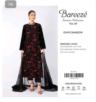 Bareeze Embroidered 3-Piece Suits