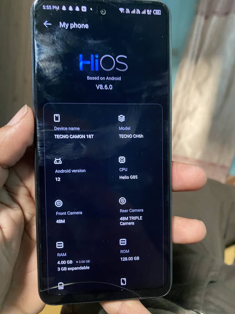 Tecno camon 18T 0