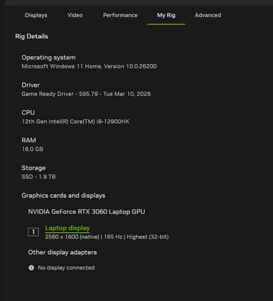 Y9000X i9 12900H(14 cores, 20 threads)