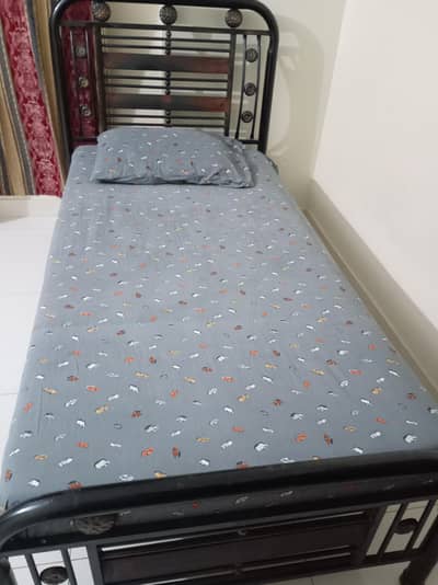 single bed with mattress for sale
