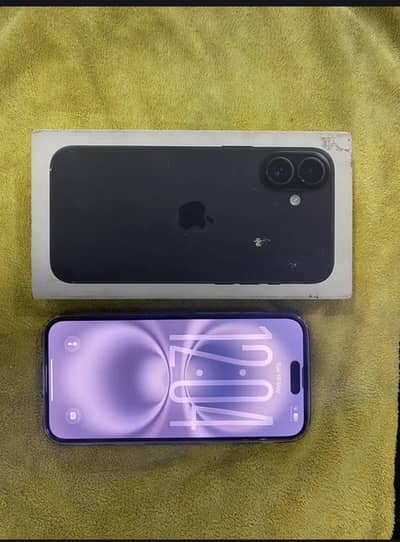 Apple iPhone 16 Plus 128jb jv black color