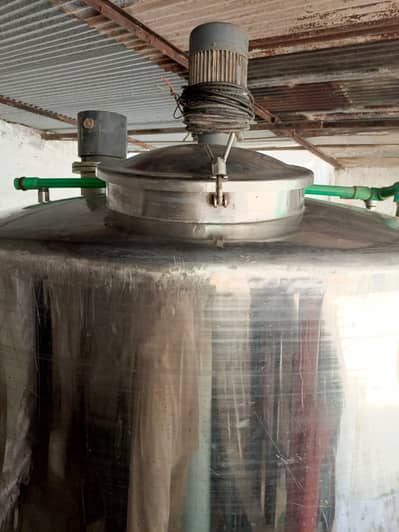 3000 Liter Stainless Steel Mixing Tank with Motor – Multan