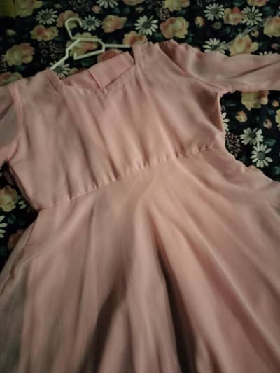 Brand New original nazmina casual long frock with Dupatta - unused