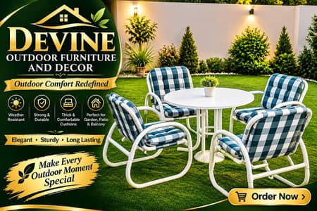 Elegant Outdoor chair and table