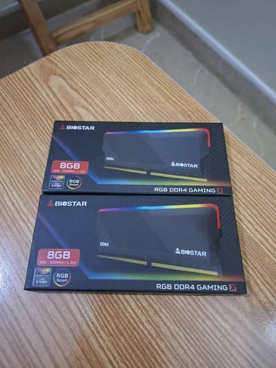 Biostar Gaming X 16GB DDR4 3200MHz Smart Sync RGB RAM Kit (2x8GB)