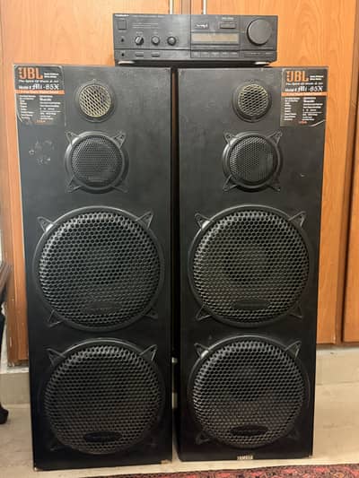 Bass boosted speakers with Original Technics Amp