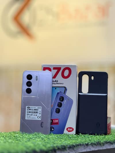 Itel P70 4gb Ram 128gb Storage With Box & Charger + 4000mah Power bank