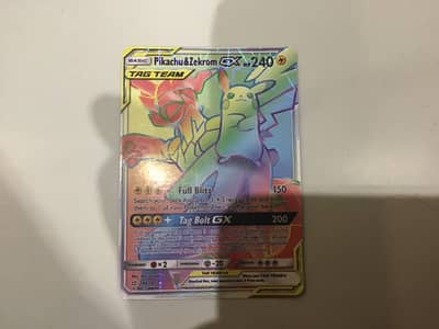 Pokemon card. Pikachu&Zekrom.