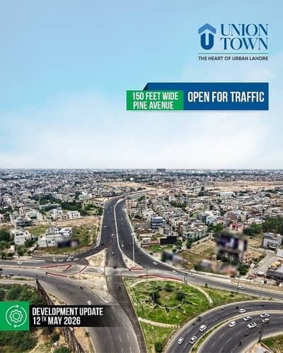 01 Kanal Corner Residential On Ground Plot Available On Easy Installment Plan in Union Town Main Pine Avenue Road Lahore