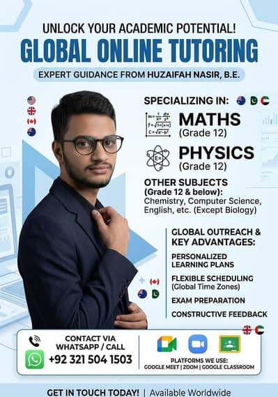 tuition online offline both specialist in maths and physics