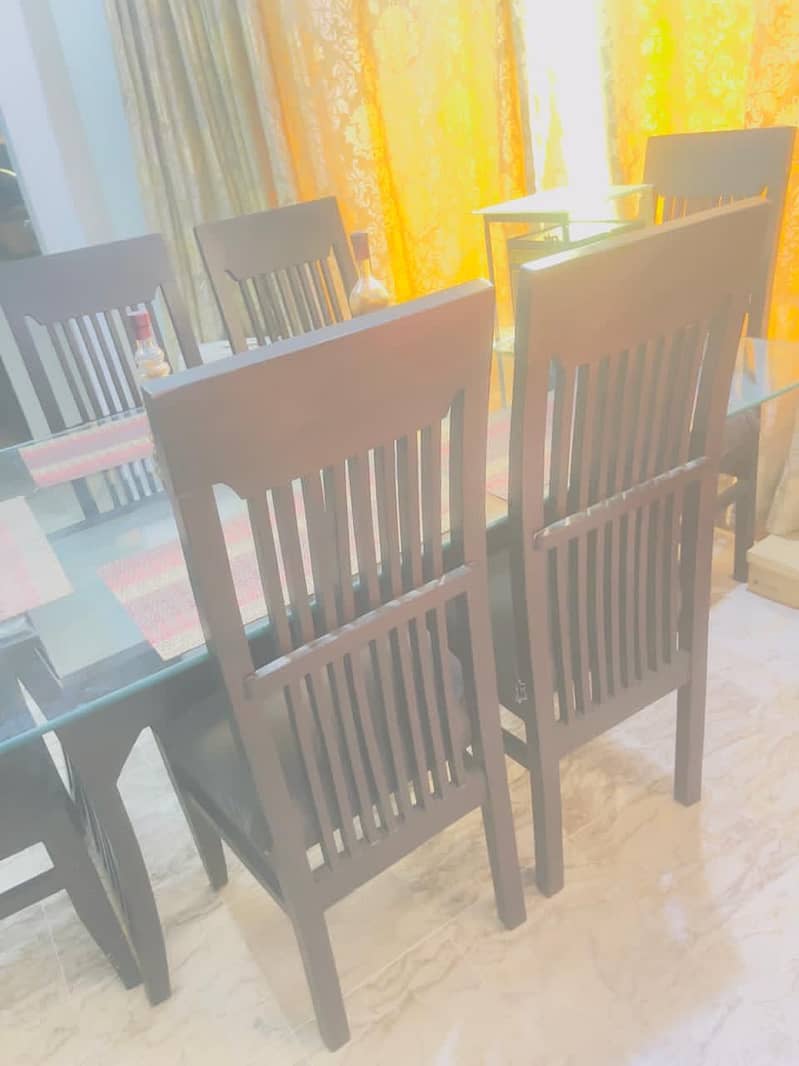 Dining Table with Six Chairs 3