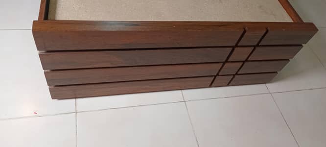 Single wooden bed new condition