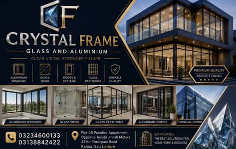 Crystal Frame Aluminium And Glass