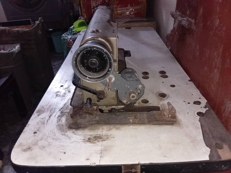 a sewing machine 4