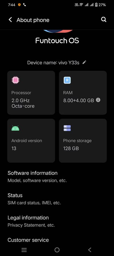 Vivo Y33s