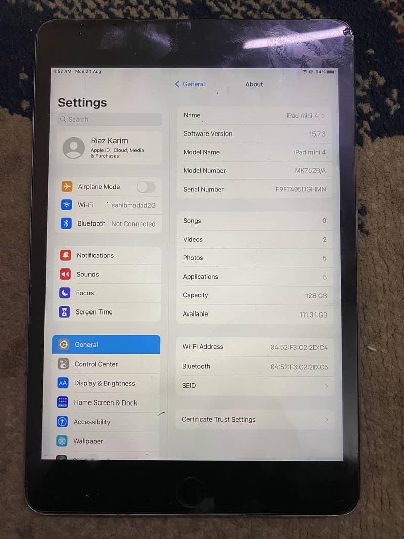 Ipad mini 4 0
