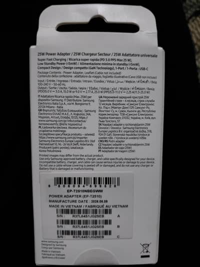 Samsung 25 watt Original Charger T-2510