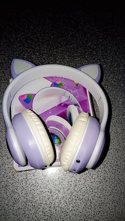 CAT STN-28 Multi Purpose Wiming Headset with RGB Cat Ears