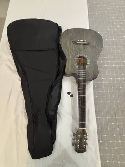 Green wood finish guitar