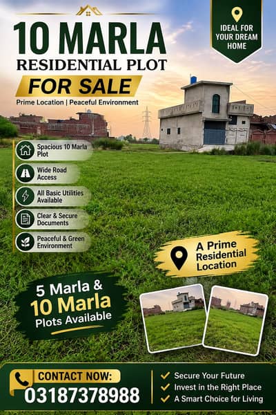 5 marla or 10 marla k plot available