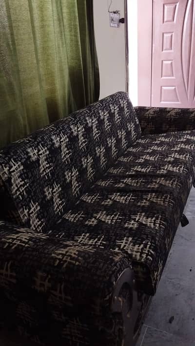 Old style Sofa Bed | Wooden base
