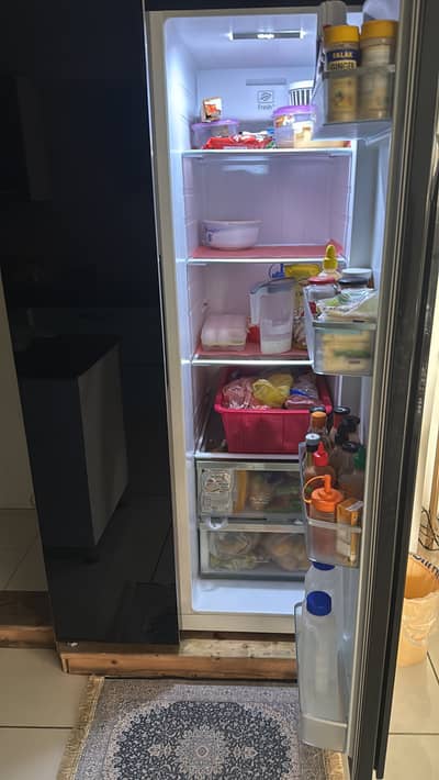 Sharp double door side by side available for sale . Best condition