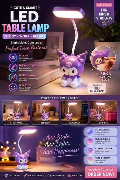  Rechargeable Led Lamp | Type-C Changing Port | Cute Desk Lamps