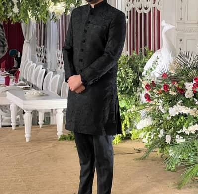 Branded Black Sherwani