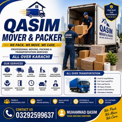 Professional Movers, Packers & Transportation Services in Karachi