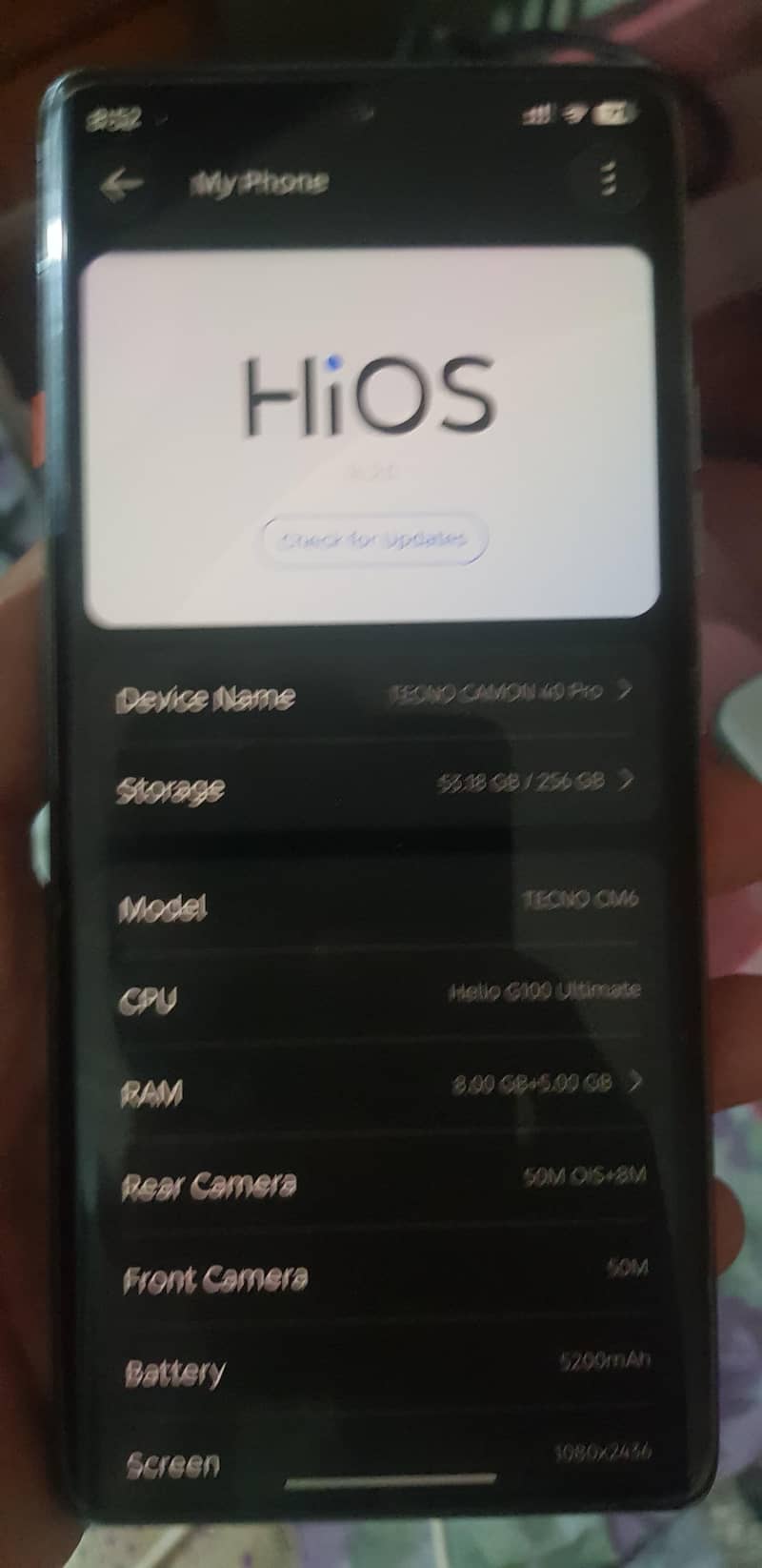 Tecno CAMON 40 Pro 7