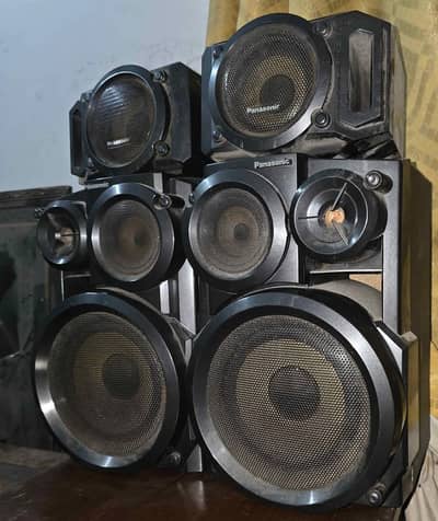 Panasonic Hi-Fi speakers.
