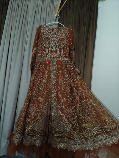 Mehndi/Brick red colour