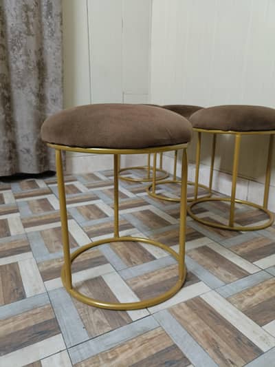 iron frame stools for sale